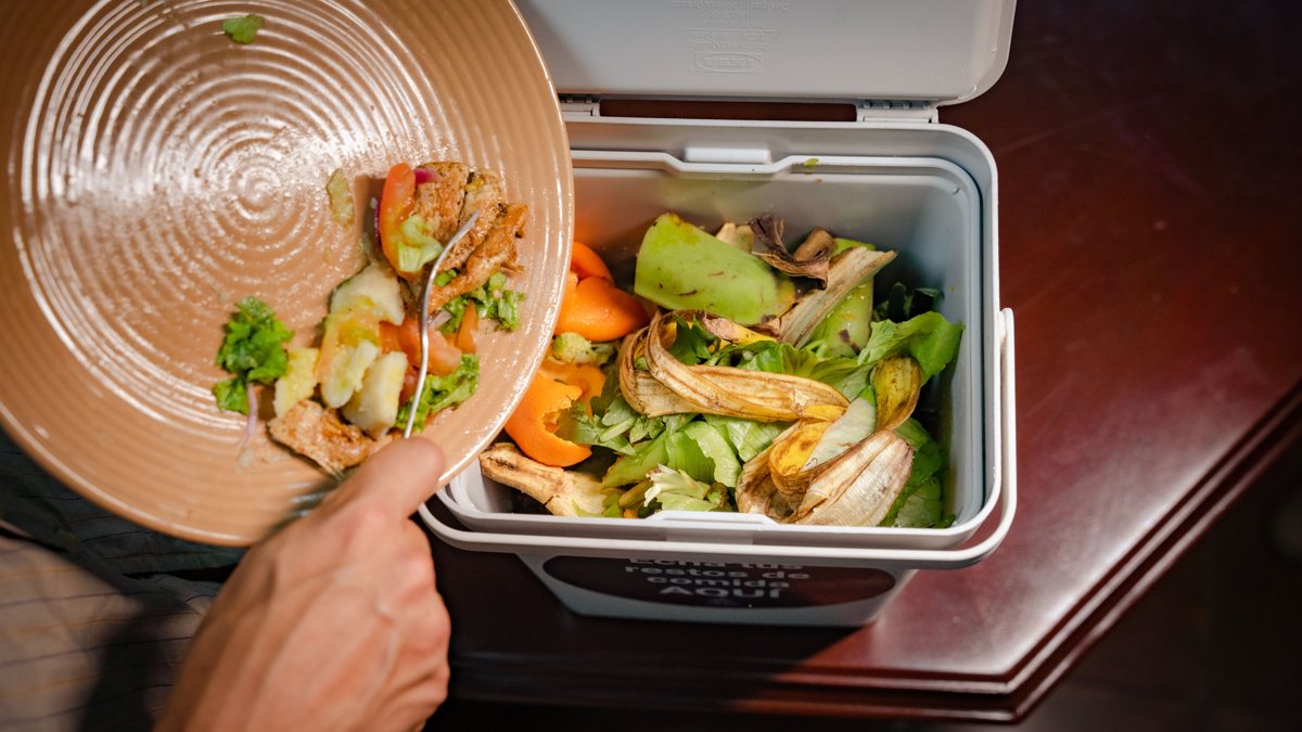 Acumulas tus restos de alimentos